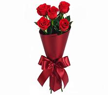 Букет 5 Красных роз Эдлесс Лав в Нижнетроицкий