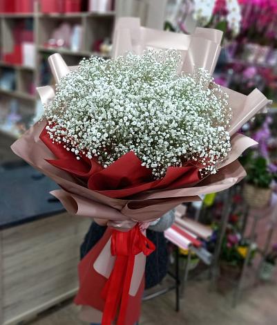 Букет цветов из: Гипсофила в Нижнетроицкий