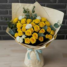 Букет цветов из:  Розы в Нижнетроицкий