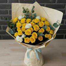 Букет цветов из:  Розы в Нижнетроицкий