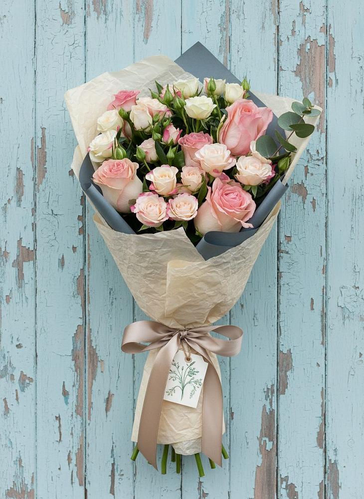 Букет цветов из: Розы в Нижнетроицкий