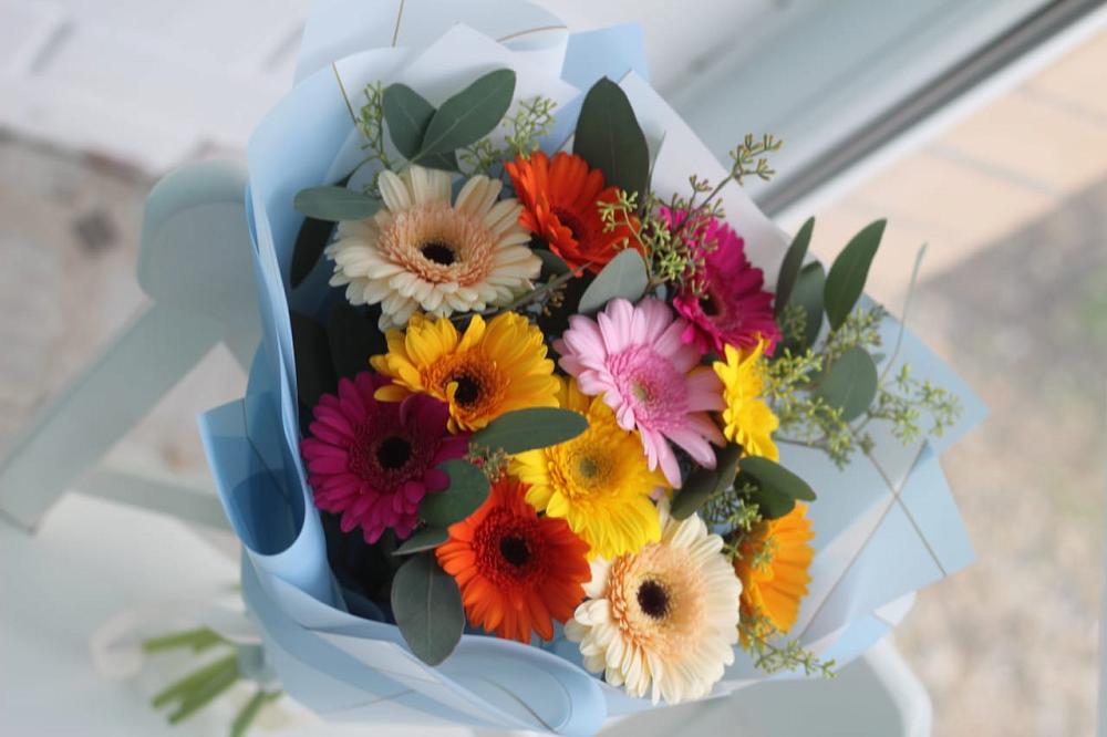 Букет цветов из: Герберы в Нижнетроицкий