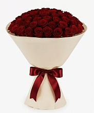 Букет 101 Бордовая роза Блэк Бакарра в Нижнетроицкий