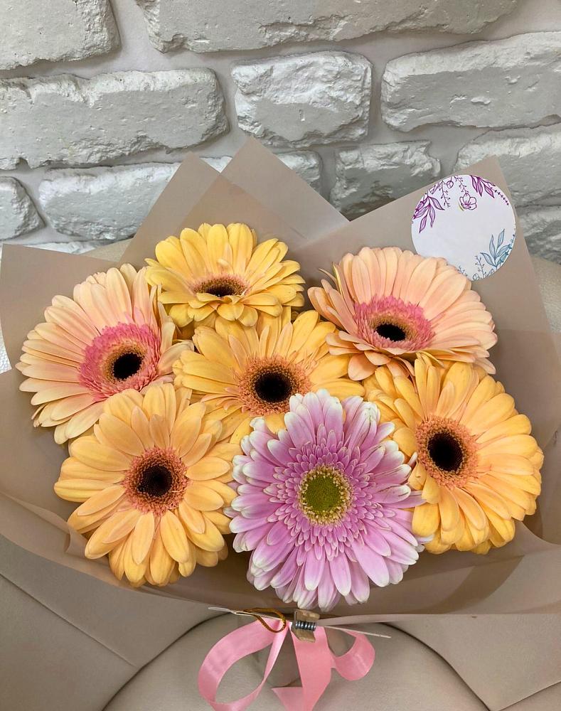Букет цветов из: Герберы в Нижнетроицкий