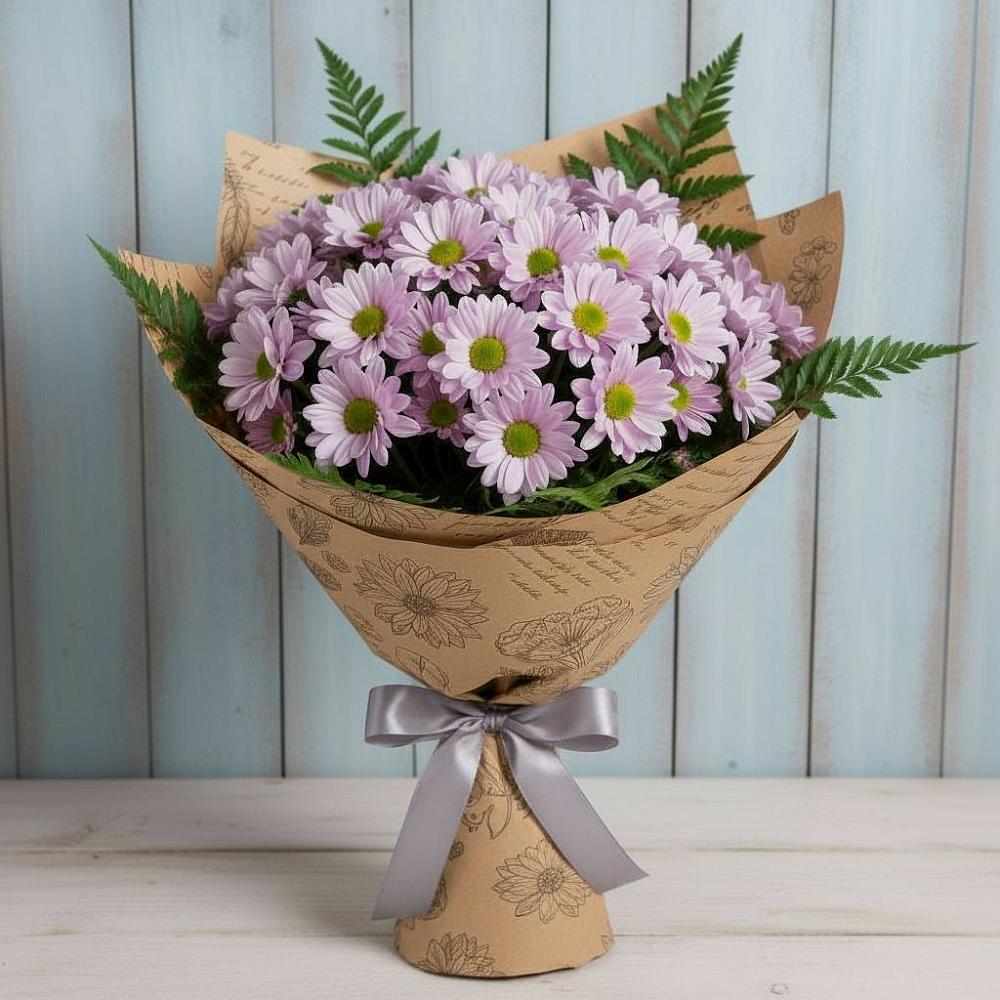 Букет цветов из: Хризантемы в Нижнетроицкий