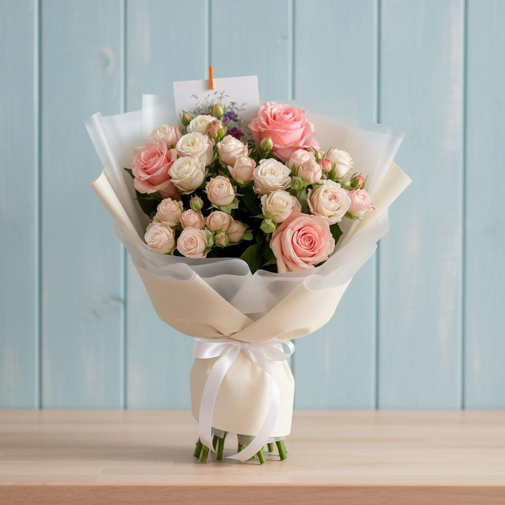 Букет цветов из: Розы в Нижнетроицкий