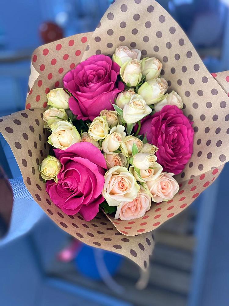 Букет цветов из: Розы в Нижнетроицкий