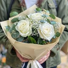 Букет Нежные грёзы в Нижнетроицкий Букет цветов из: Розы в Нижнетроицкий