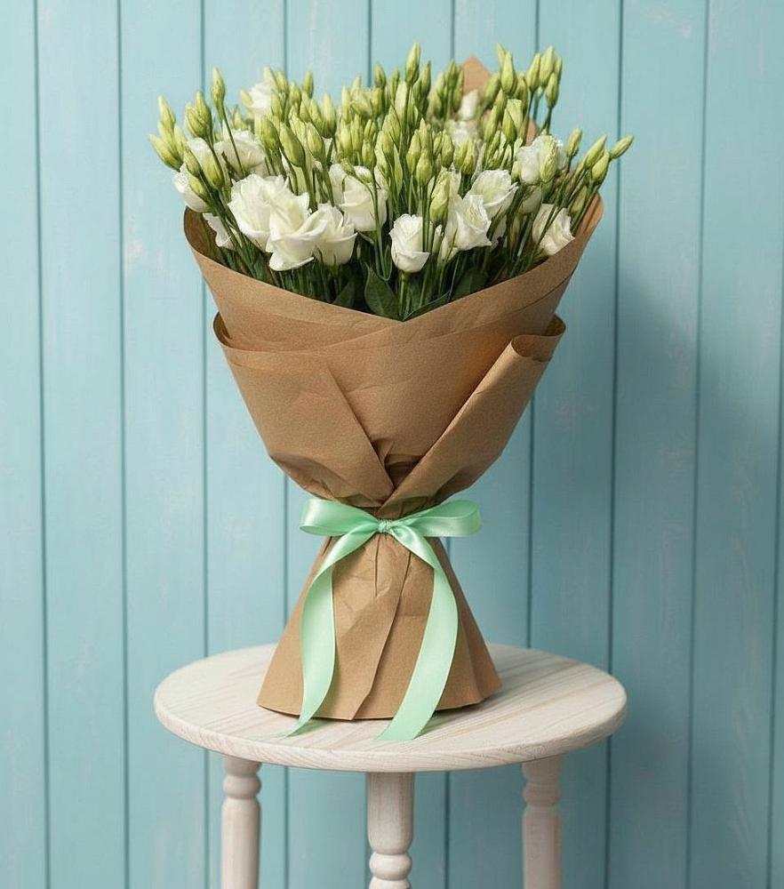 Букет цветов из: Лизиантусы в Нижнетроицкий