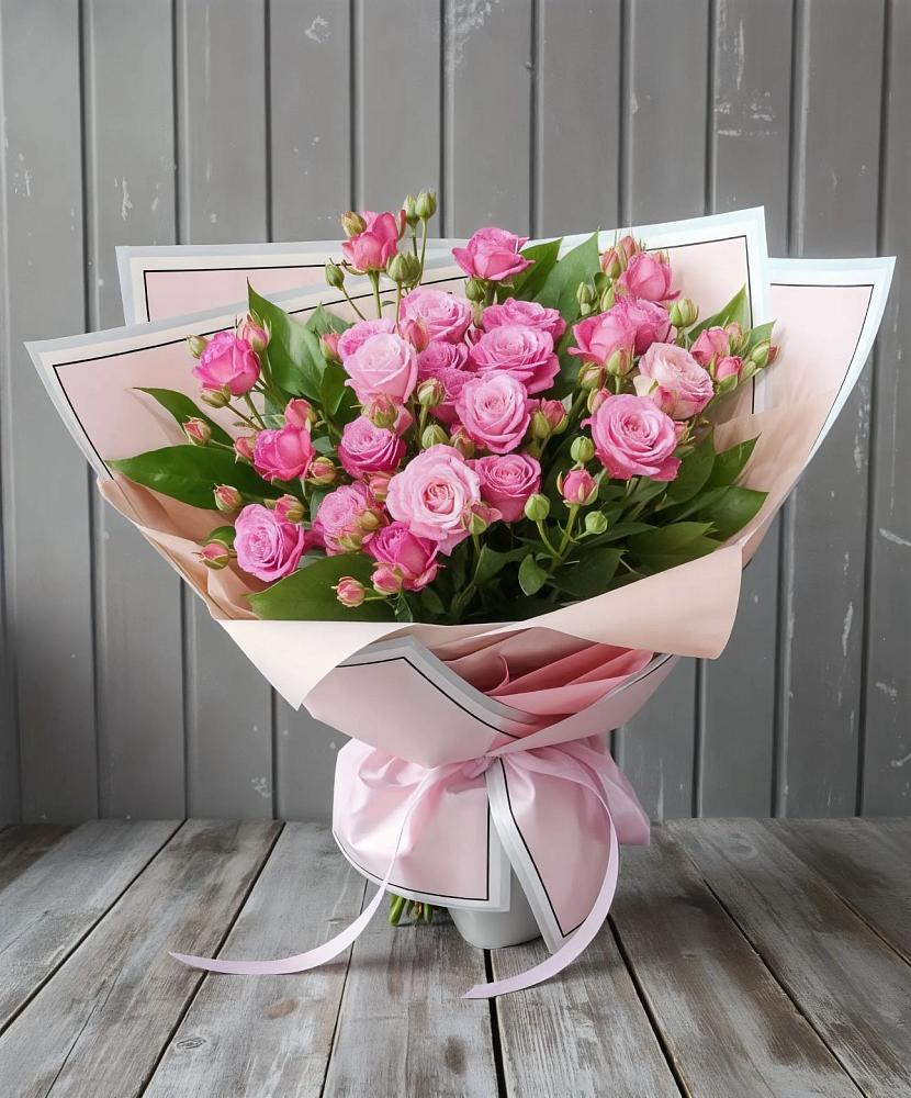 Букет Розовый кустик в Нижнетроицкий