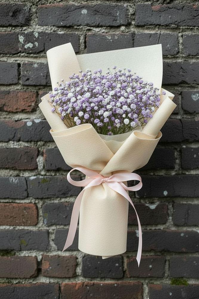 Букет цветов из: Гипсофила в Нижнетроицкий