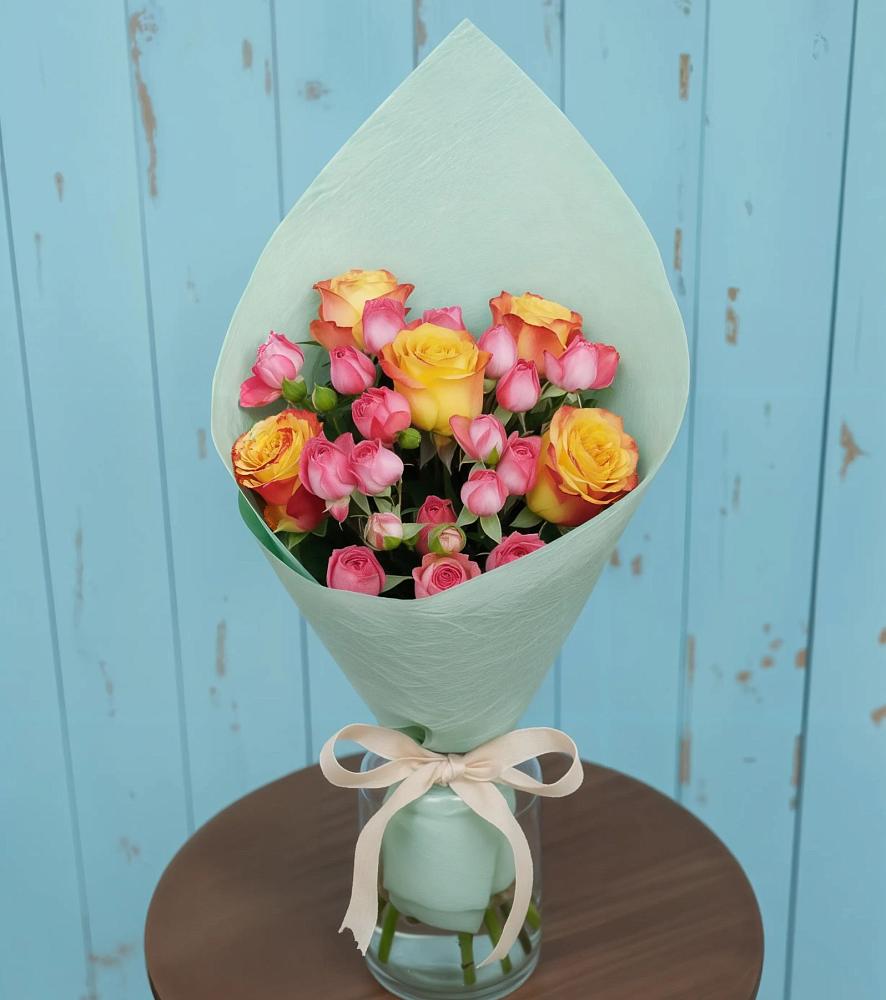 Букет цветов из: Розы в Нижнетроицкий