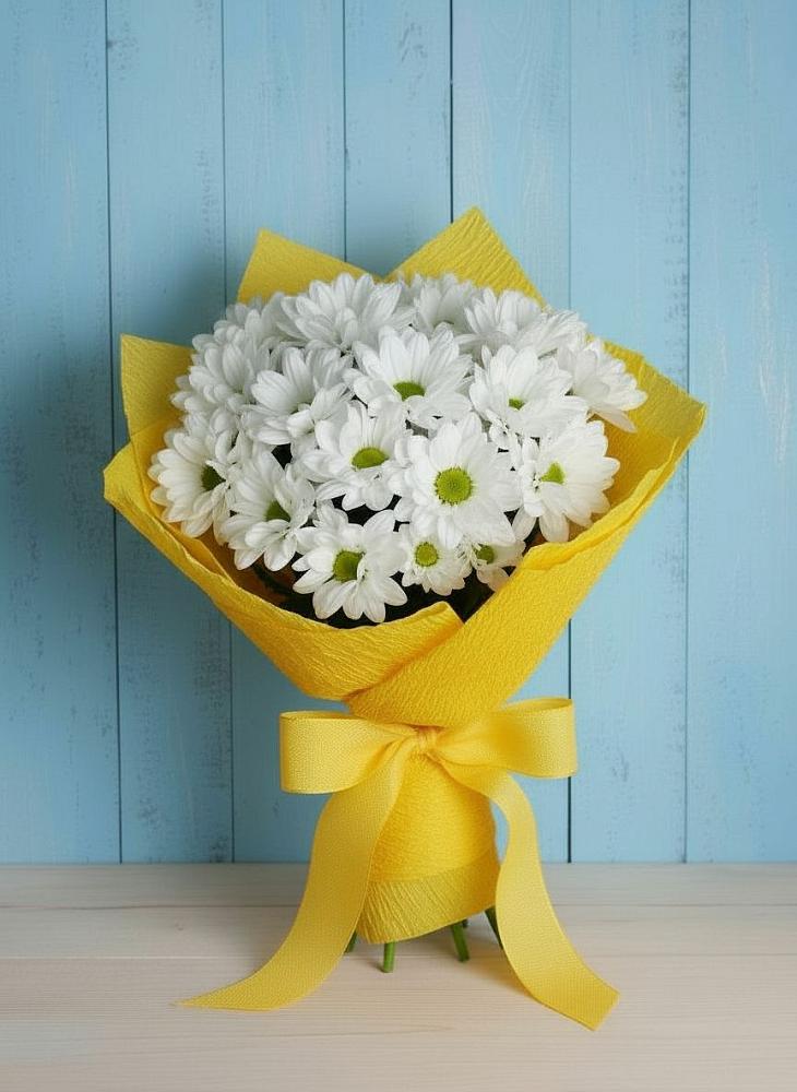 Букет цветов из: Хризантемы в Нижнетроицкий