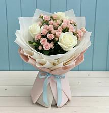 Букет цветов из:  Розы в Нижнетроицкий