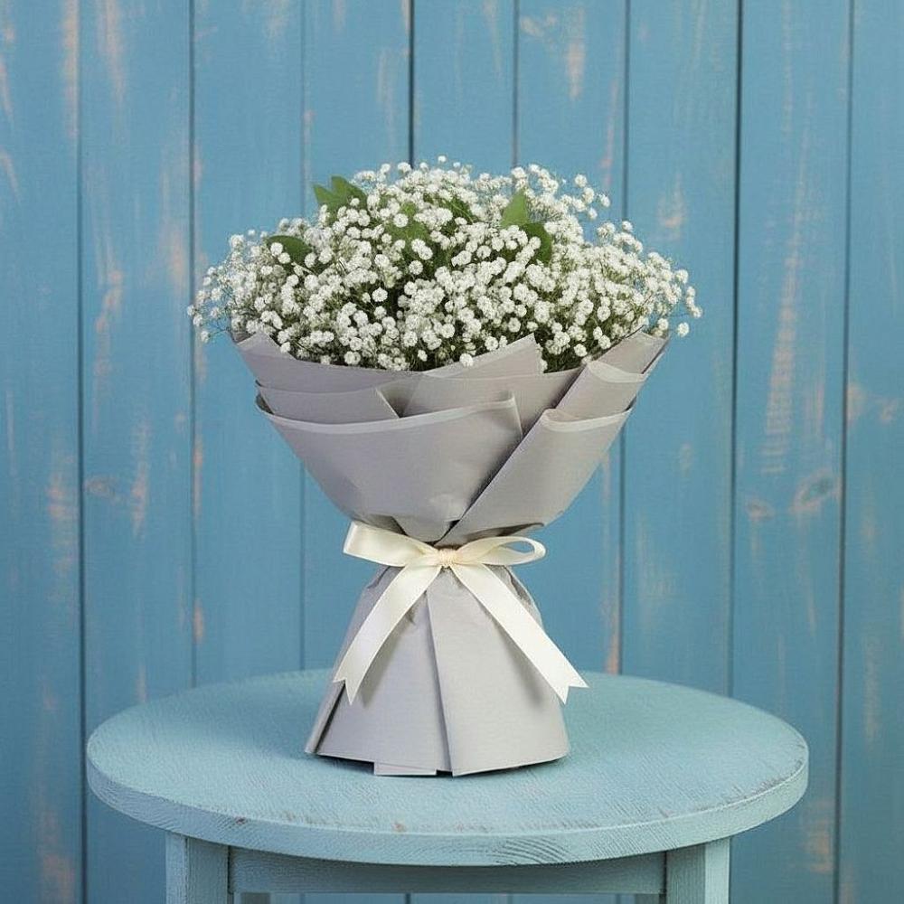 Букет цветов из: Гипсофила в Нижнетроицкий