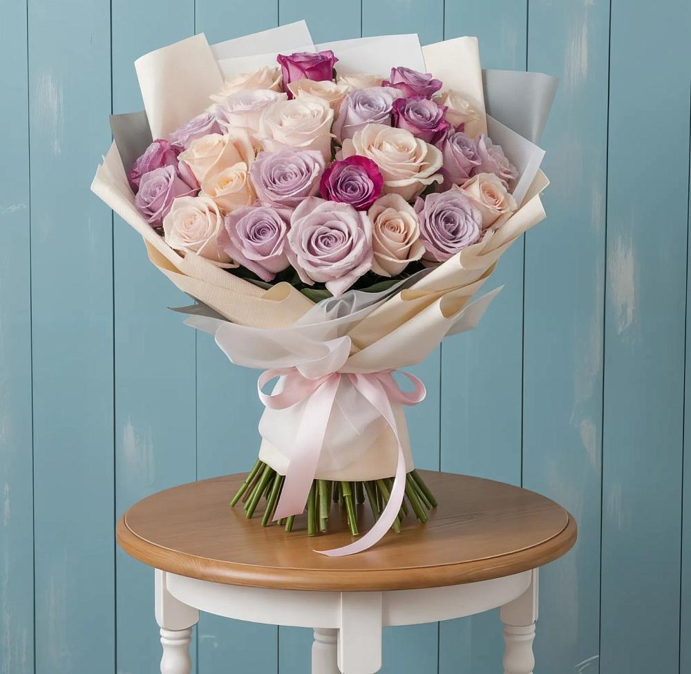 Букет цветов из: Розы в Нижнетроицкий