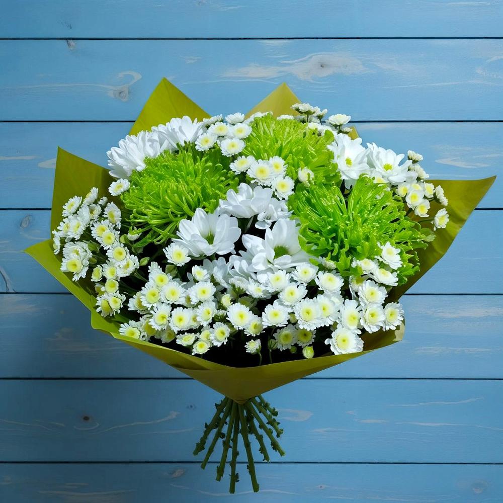 Букет цветов из: Хризантемы в Нижнетроицкий