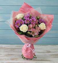 Букет цветов из:  Герберы в Нижнетроицкий