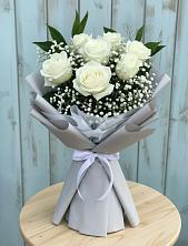Букет цветов из:  Розы в Нижнетроицкий