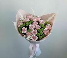 Букет цветов из:  Розы и Хризантемы в Нижнетроицкий