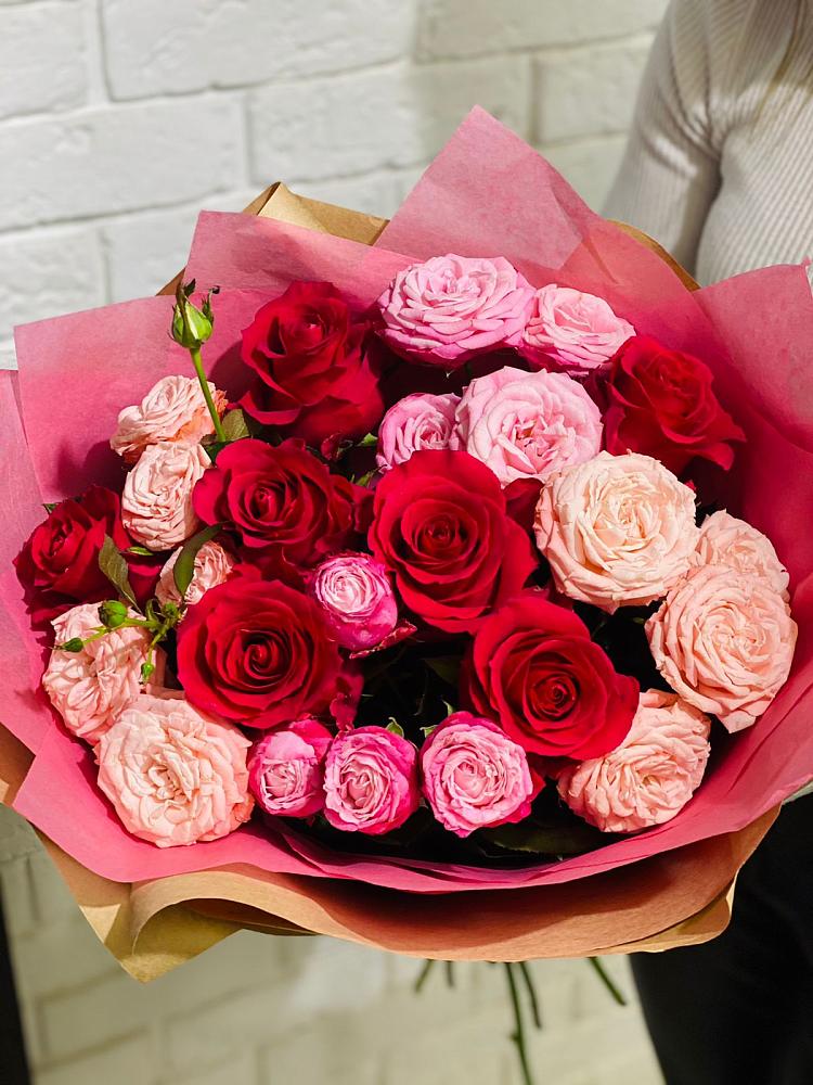 Букет цветов из: Розы в Нижнетроицкий