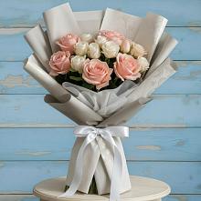 Букет цветов из:  Розы в Нижнетроицкий