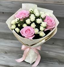 Букет цветов из:  Розы в Нижнетроицкий