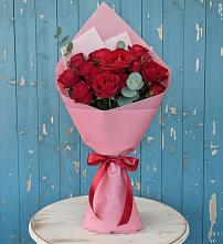 Букет цветов из:  Розы в Нижнетроицкий