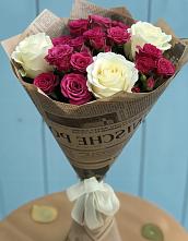 Букет цветов из:  Розы в Нижнетроицкий