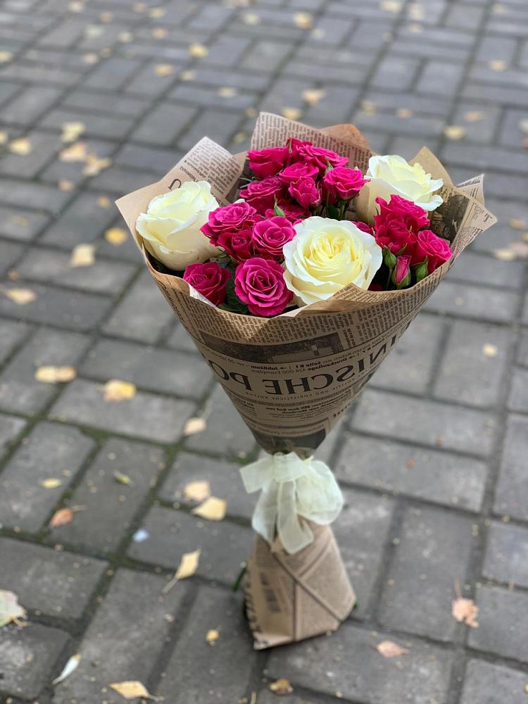 Букет цветов из: Розы в Нижнетроицкий