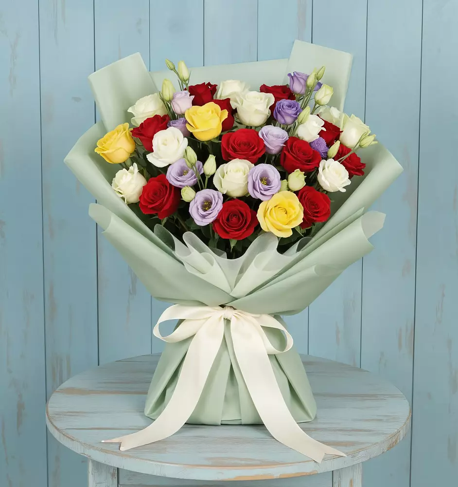 Букет цветов из: Розы в Нижнетроицкий