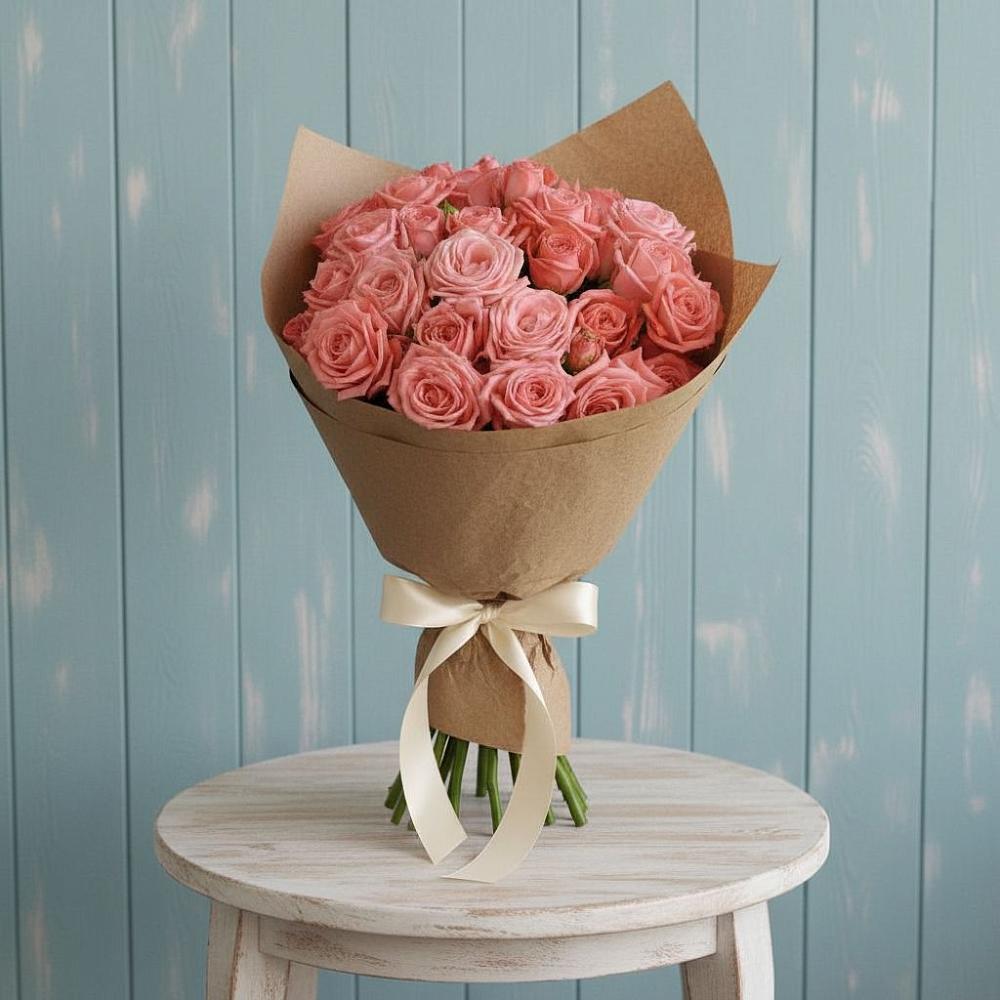 Букет цветов из: Розы в Нижнетроицкий