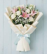 Букет цветов из:  Лилии в Нижнетроицкий