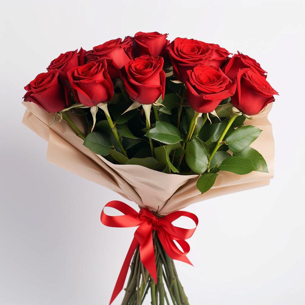 Букет 11 Красных роз Эдлесс Лав в Нижнетроицкий